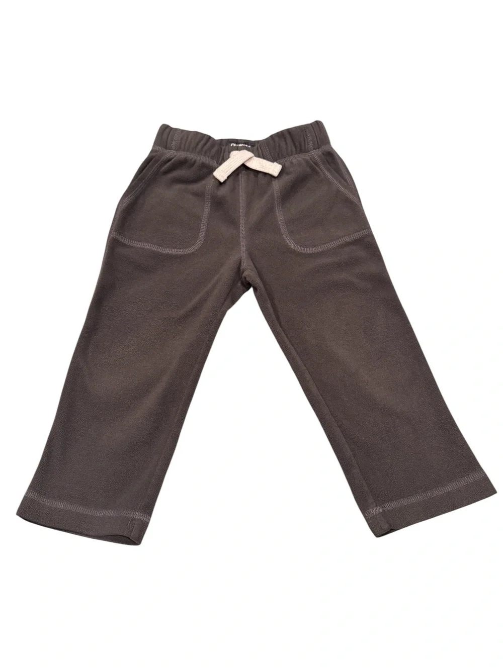 Osh Kosh B’gosh Charcoal Gray Fleece Sweatpants with Drawstring